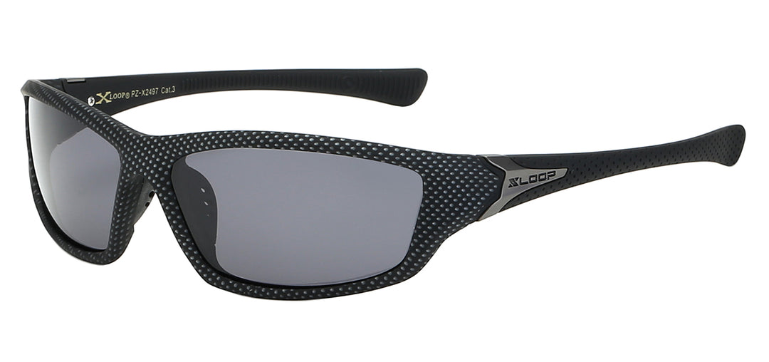 Polarized XLoop PZ-X2497 Lightweight Slim Polycarbonate Wrap Unisex Sunglasses