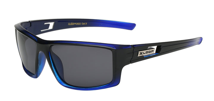 Polarized XLoop PZ-X2622 Crystal Color Polycarbonate Athletic Wrap Unisex Sunglasses