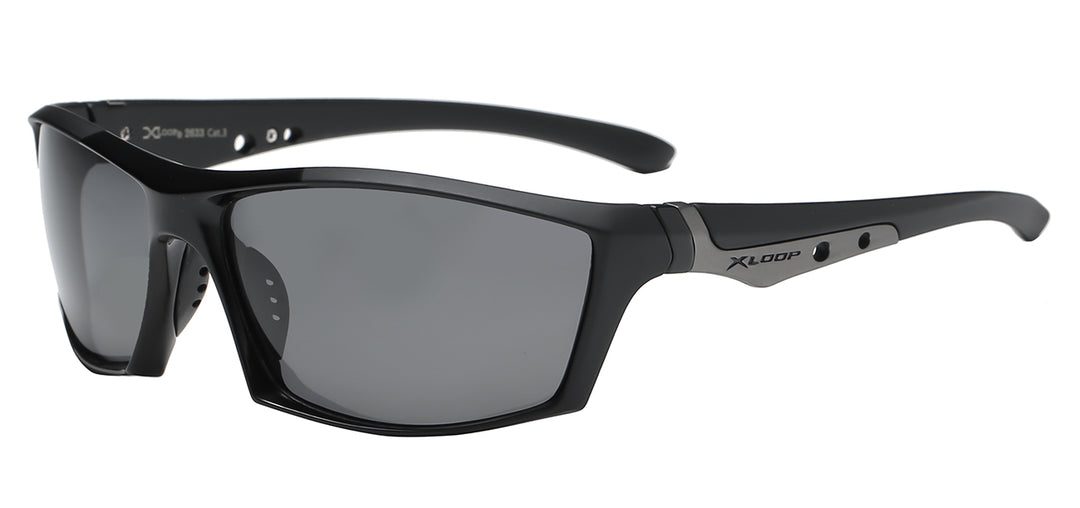 Polarized XLoop PZ-X2633 Superb Contour Polycarbonate Athletic Wrap Unisex Sunglasses
