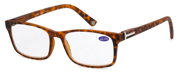 Readers R344-ASST (Mix Strength) Contemporary Design Square Frame Spring Hinge Unisex Reading Glasses