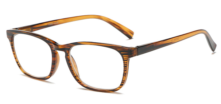Reading Glasses R390-ASST (Mix Strength) Casual Slim Square Polymer Unisex Frame