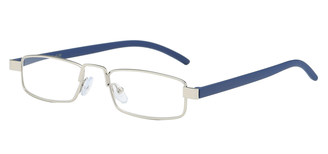 Reading Glasses R612-ASST (Mix Strength) Slim Profile Small Square Unisex Frame