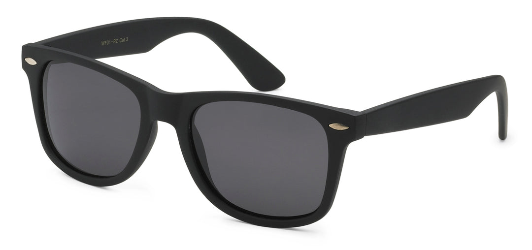 Retro Rewind WF01-MB (Matte Black) Unisex Sunglasses